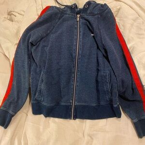 Tommy Hilfiger blue and red zip up
